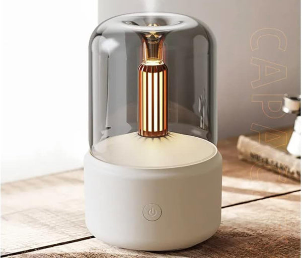 Edison Candle Light Mini Essential Oil Diffuser - White
