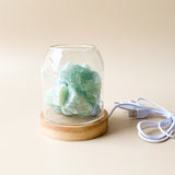 Crystal Diffuser with Gemstones - Green Quartz