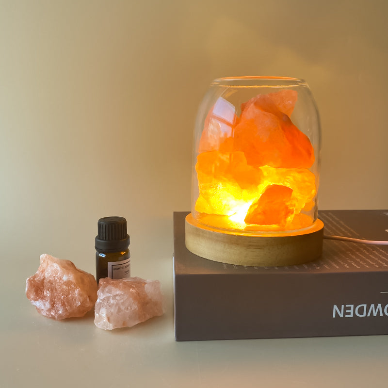 Crystal Diffuser with Gemstones - Orange Quartz