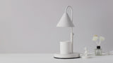 Adjustable Candle Warmer lamp with Dimmer and Timer  - White